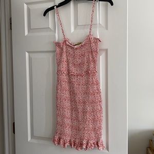 All over Smocked Mini Floral Tube Dress